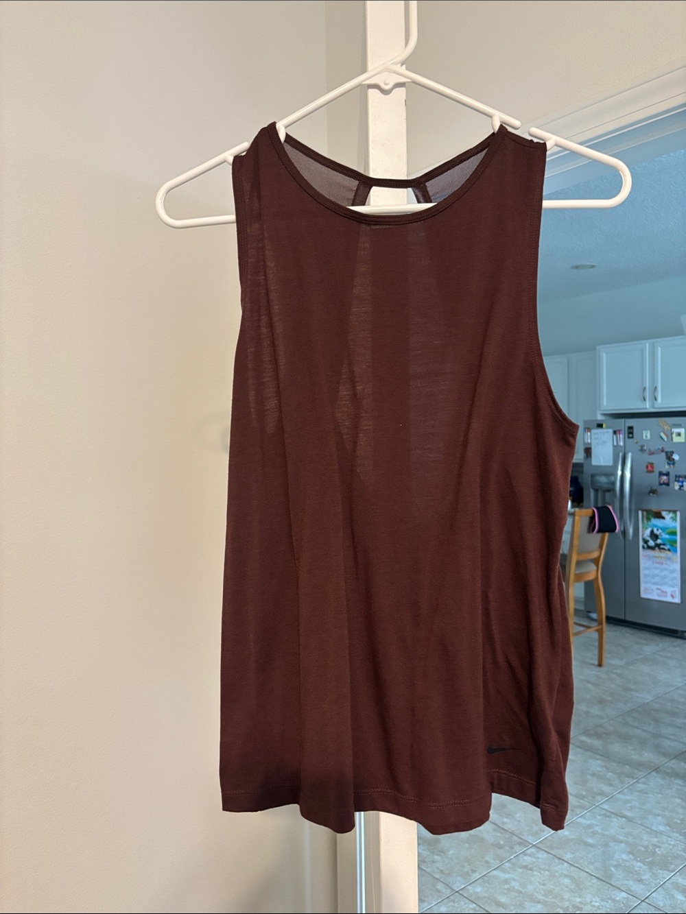 Nike Women's Sleeveless Crewneck Tank Top - Dark Brown